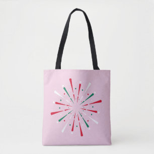 Vibrant Celebration Confetti, Fireworks Tote Bag