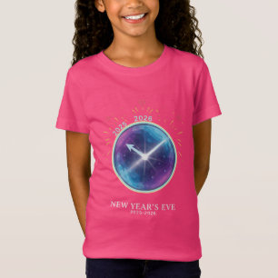 Vibrant Celestial Clock New Year's Eve 2026 Party T-Shirt