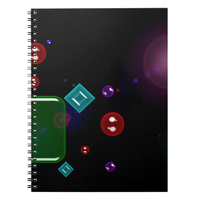 Vibrant characters spiral notebook (Front)