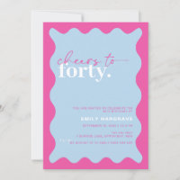 Vibrant Cheers to Forty 40th Birthday Party