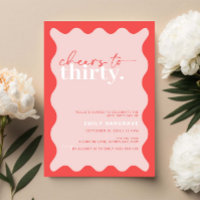 Vibrant Cheers to Thirty 30th Birthday Party