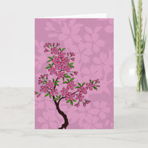 Vibrant Cherry Tree Card