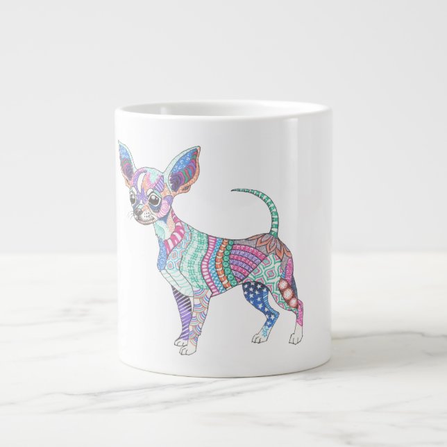 Vibrant Chihuahua Giant Mug (Front)