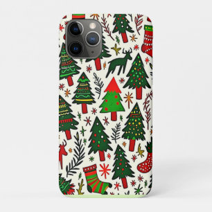 Vibrant Christmas Pattern Art Print Case-Mate iPhone Case