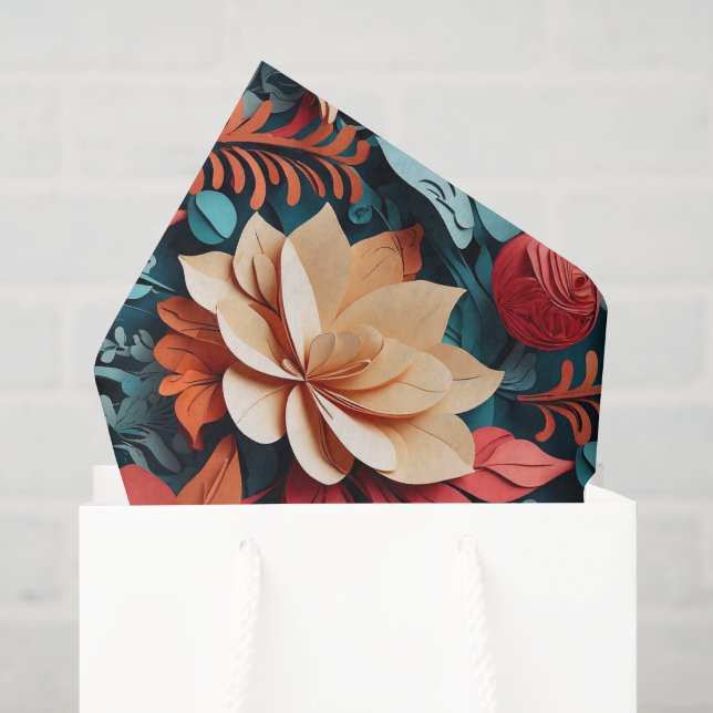 Vibrant Christmas-themed Tissue Paper (Gift Bag)