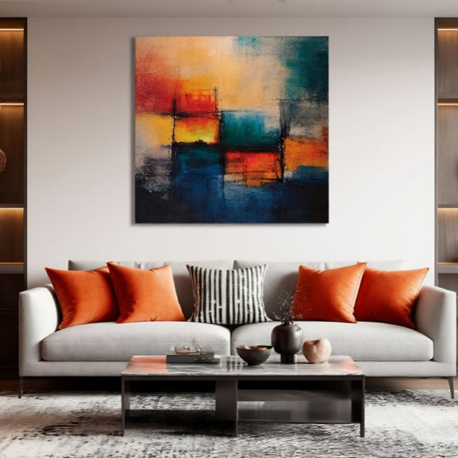 Vibrant Chromatic Blocks Canvas Print (Creator Uploaded)