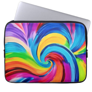 Vibrant Chromatic Dance Laptop Sleeve