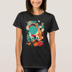 Vibrant Circle Motifs Colourful Abstract Patterns T-Shirt