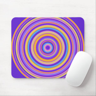 Vibrant Circles Mouse Pad