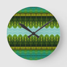 Vibrant Clock With Lime Green