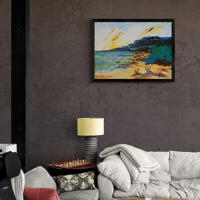 Vibrant Coastal Landscape Photo Print (Creator Uploaded)