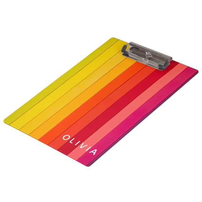 Vibrant Color Aesthetic Pattern Clipboard (Angled)