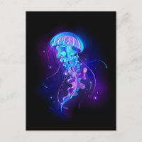 Vibrant Color Glowing Jellyfish