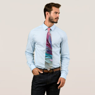 Vibrant Colorful Abstract Painting Artwork  Tie
