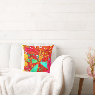 Vibrant Colors Abstract Pattern Cushion