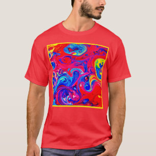 Vibrant Colour Blast Pattern T-Shirt