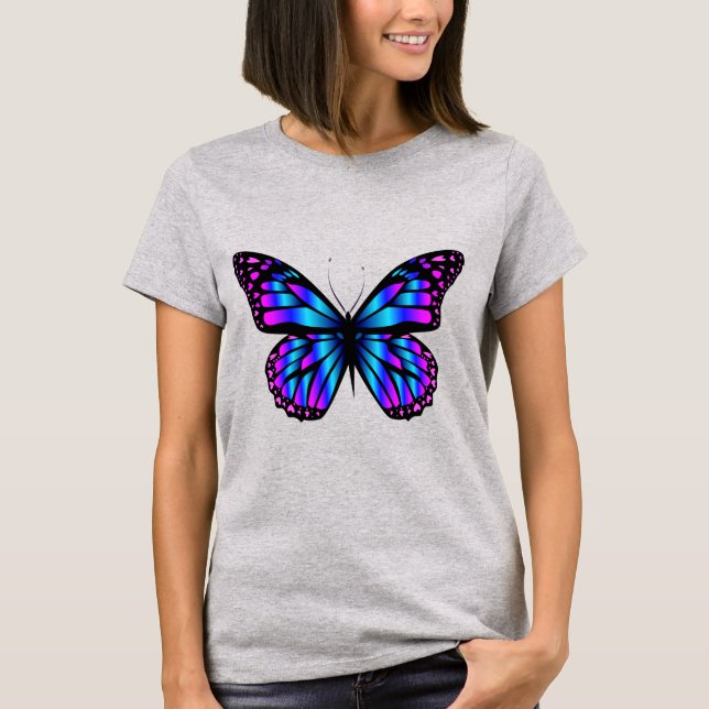 vibrant colour butterfly T-Shirt (Front)