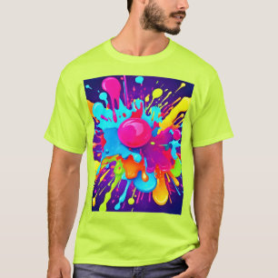 Vibrant Colour Explosion: A Visual Feast T-Shirt