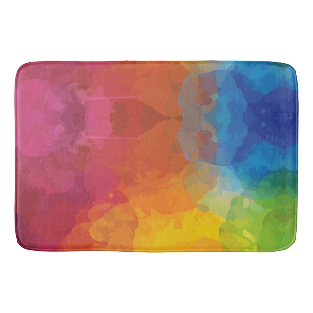 Vibrant Colour Explosions Bath Mat (Front)