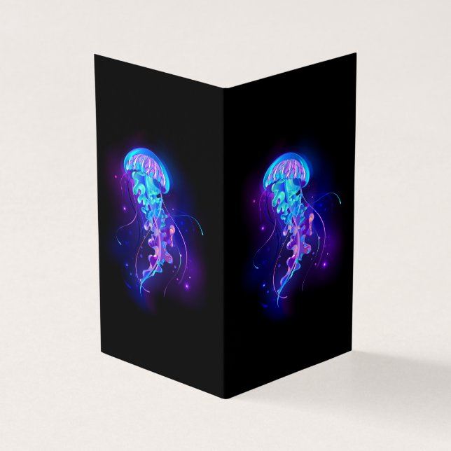 Vibrant Colour Glowing Jellyfish (Outside)