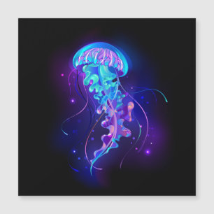 Vibrant Colour Glowing Jellyfish