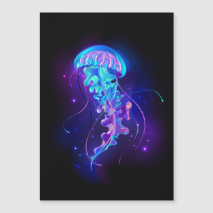 Vibrant Colour Glowing Jellyfish