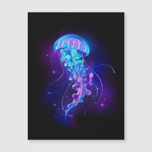 Vibrant Colour Glowing Jellyfish