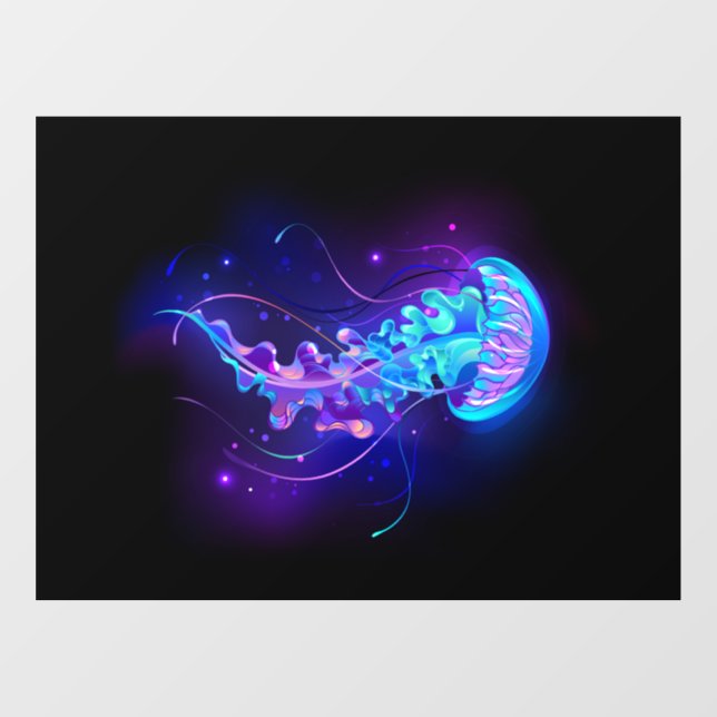 Vibrant Colour Glowing Jellyfish (Sheet)