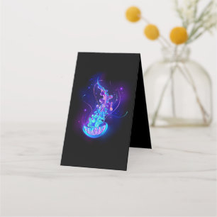 Vibrant Colour Glowing Jellyfish Appointment Card