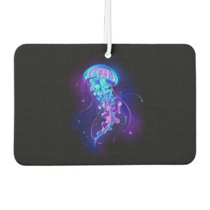 Vibrant Colour Glowing Jellyfish Car Air Freshener