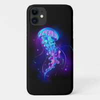 Vibrant Colour Glowing Jellyfish