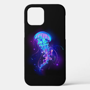 Vibrant Colour Glowing Jellyfish iPhone 12 Pro Case