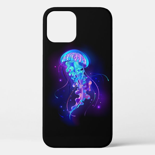 Vibrant Colour Glowing Jellyfish Case-Mate iPhone Case (Back)