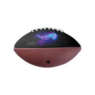 Vibrant Colour Glowing Jellyfish Football
