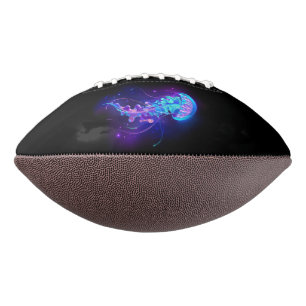 Vibrant Colour Glowing Jellyfish Football