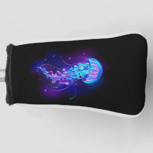 Vibrant Colour Glowing Jellyfish Golf Head Cover
