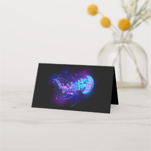 Vibrant Colour Glowing Jellyfish Loyalty Card