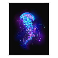 Vibrant Colour Glowing Jellyfish