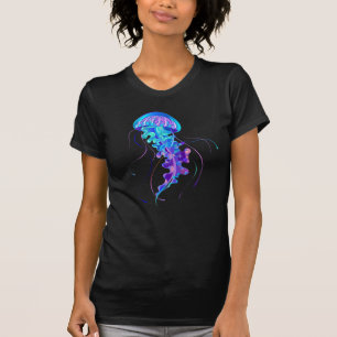 Vibrant Colour Glowing Jellyfish T-Shirt