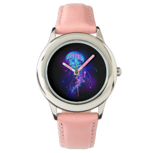 Vibrant Colour Glowing Jellyfish Watch
