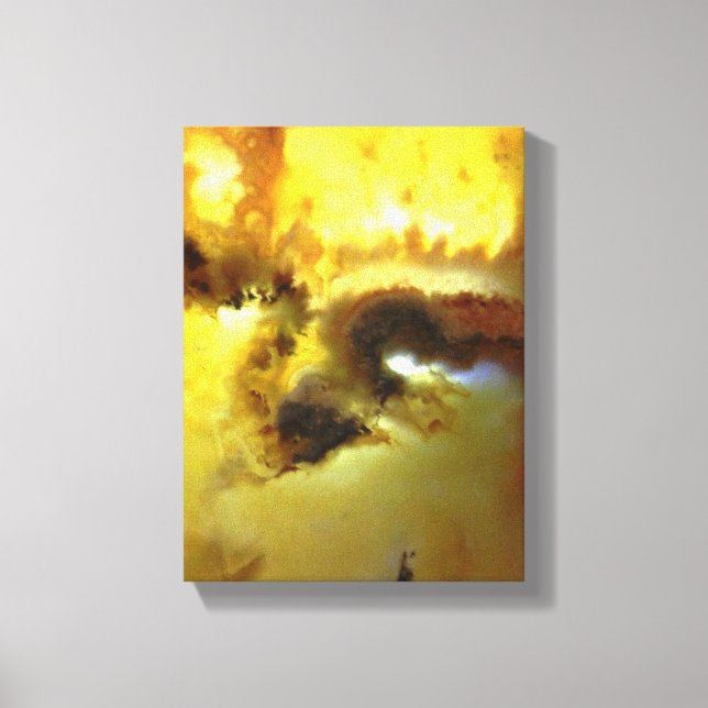 Vibrant Colour Mossy Agate Photo Designed Canvas Print (Front)