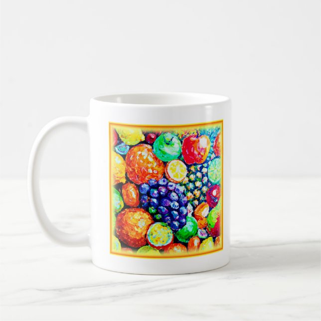 Vibrant Colour of Fruits. Buy Now Coffee Mug (Left)