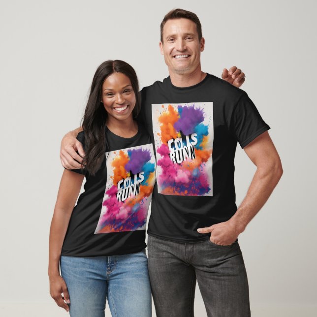 Vibrant Colour Run Event Graphic Tee (Unisex)