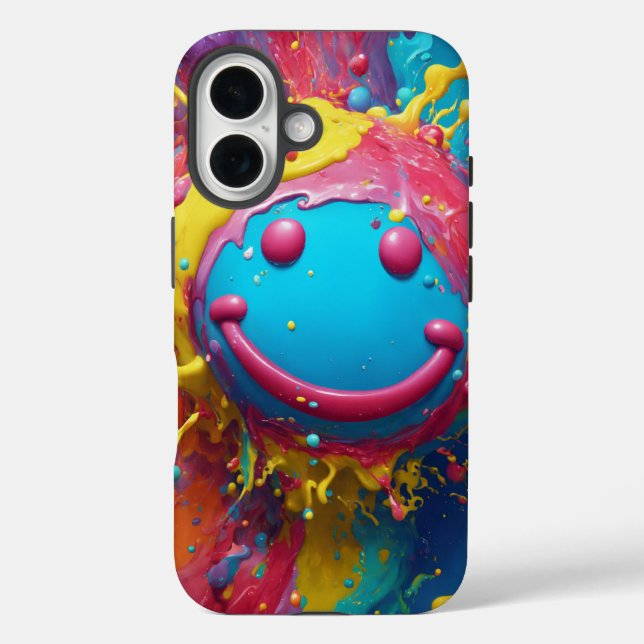 Vibrant Colour Splash Mobile Case – Bold and Eye-C (Back)