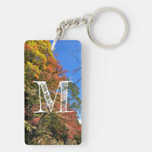Vibrant Coloured Maples Key Ring