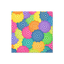 Vibrant Colourful Abstract Flowers