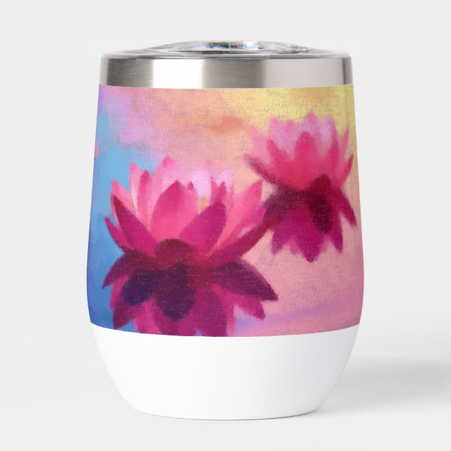 Vibrant Colourful Abstract Lotus Flowers (Front)