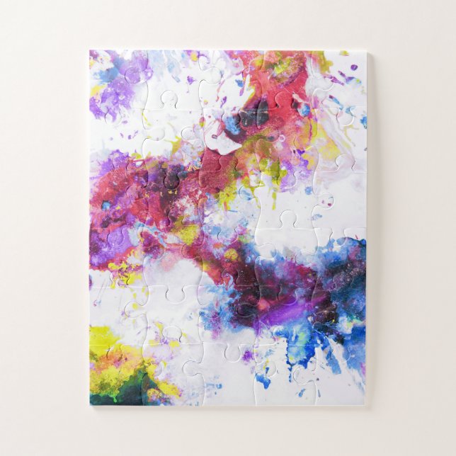 Vibrant Colourful Abstract Painting Jigsaw Puzzle (Vertical)