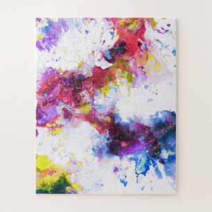 Vibrant Colourful Abstract Painting Jigsaw Puzzle