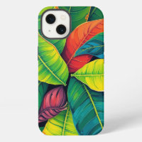 Vibrant Colourful Banana Foliage Pattern